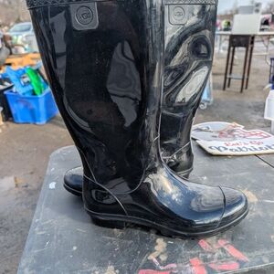 UGG Black Rain Boots